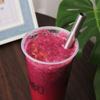 Extra Wide Reusable Metal Drinking Straws for Milkshake Smoothie