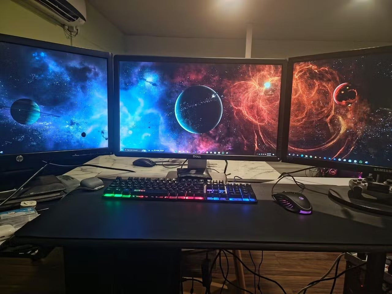 Double Face PU Leather Desk Mat