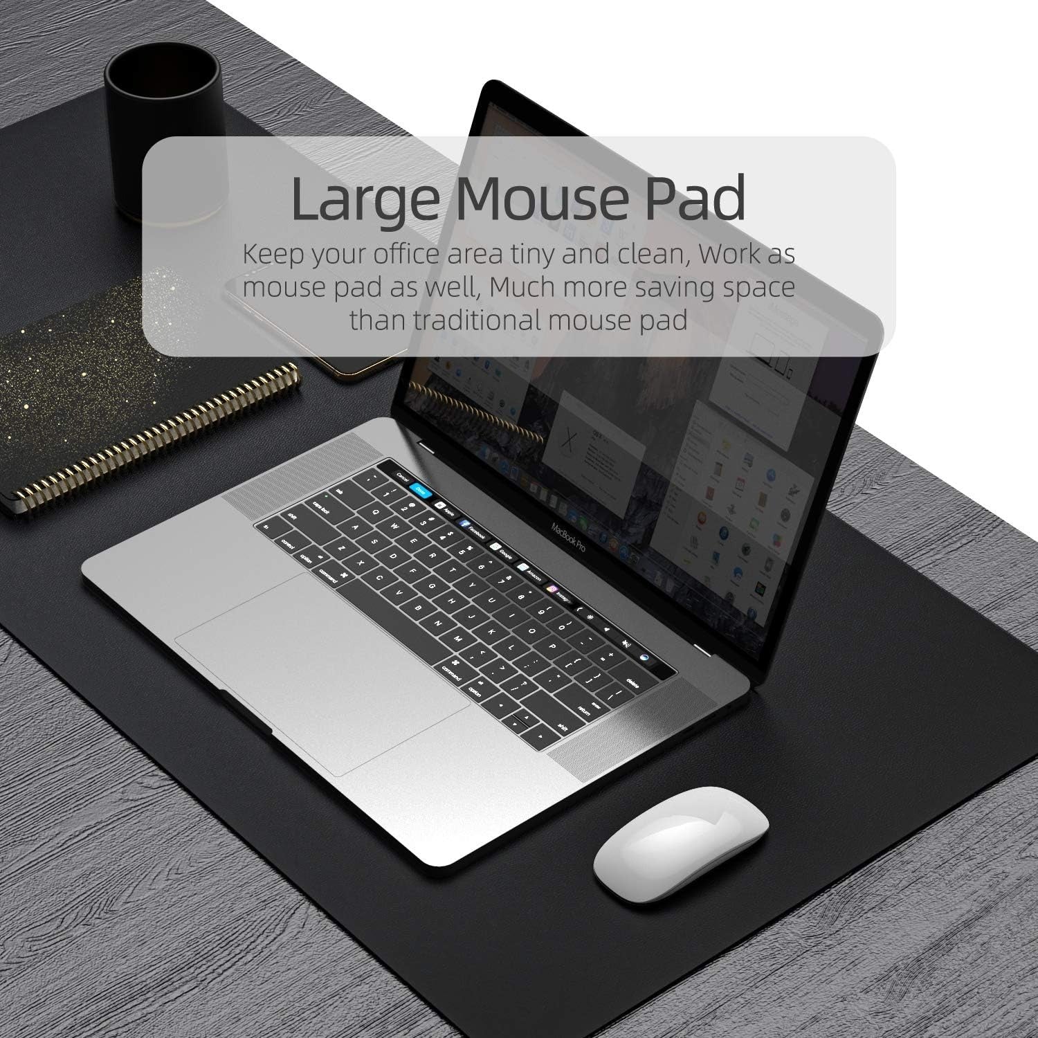 Double Face PU Leather Desk Mat